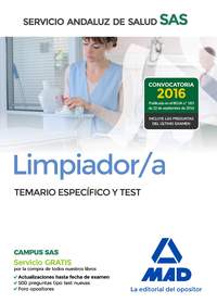 LIMPIADOR/A DEL SAS. TEMARIO ESPECÍFICO Y TEST