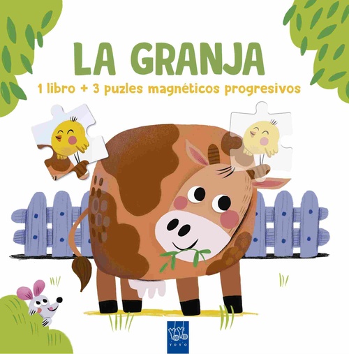 LA GRANJA. 1 LIBRO + 3 PUZLES MAGNETICOS PROGRESIVOS