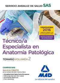 TEMARIO VOL2. TECNICO/A ESPECIALISTA EN ANATOMIA PATOLOGICA