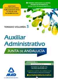 3. TEMARIO AUXILIAR ADMINISTRATION. JUNTA DE ANDALUCIA