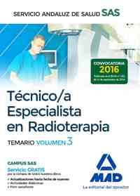 SAS. TECNICO/A ESPECIALISTA EN RADIOTERAPIA. TEMARIO 3
