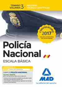 3. TEMARIO POLICIA NACIONAL ESCALA BASICA. MATERIAS TECNICO CIENTIFICAS