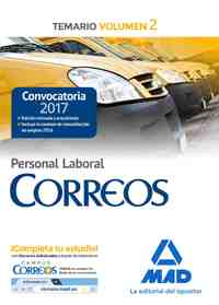2.TEMARIO. PERSONAL LABORAL DE CORREOS Y TELÉGRAFOS.