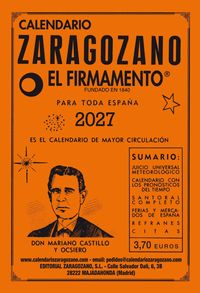CALENDARIO ZARAGOZANO 2027 - FIRMAMENTO