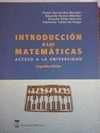 (2ª) INTRODUCCION A LAS MATEMATICAS. ACCESO A LA UNIVERSIDAD