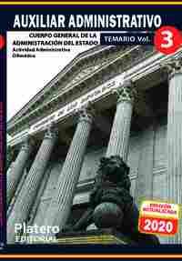 TEMARIO 3. AUXILIAR ADMINISTRATIVO CUERPO GENERAL DE LA ADMINISTRACIÓN DEL ESTADO
