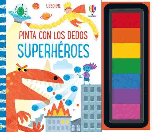 SUPERHEROES. PINTA CON LOS DEDOS.