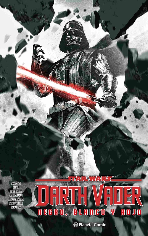 STAR WARS DARTH VADER. BLANCO, NEGRO Y ROJO