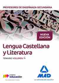 4. LENGUA CASTELLANA Y LITERATURA. TEMARIO PROFESORES ENSEÑANZA SECUNDARIA