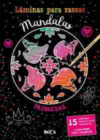PRINCESAS LAMINAS PARA RASCAR MANDALAS
