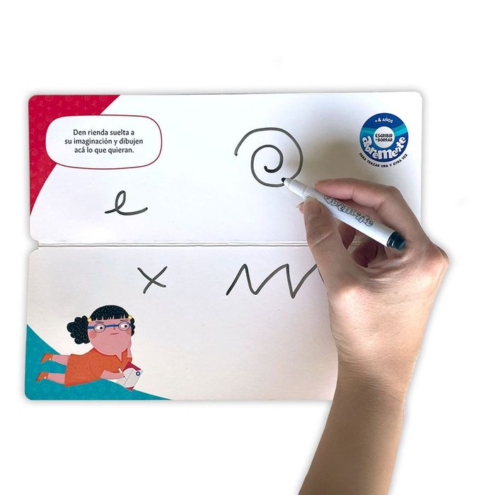 GRAFISMO. 4 AÑOS. ABREMENTE. ESCRIBIR Y BORRAR