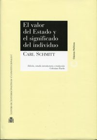 EL VALOR DEL ESTADO Y EL SIGNIFICADO DEL INDIVIDUO