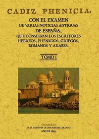 (3 VOLS.) CADIZ PHENICIA/ CADIZ FENICIA
