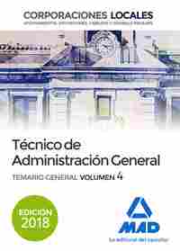 4 TEMARIO GENERAL. TÉCNICO DE ADMINISTRACIÓN GENERAL DE CORPORACIONES LOCALES