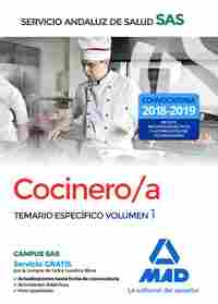 1. COCINERO/A DEL SERVICIO ANDALUZ DE SALUD. TEMARIO ESPECÍFICO  VOLUMEN 1