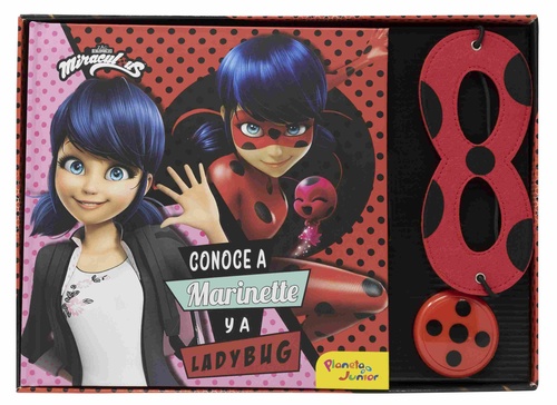 CONOCE A MARINETTE Y A LADYBUG.MIRACULOUS. LIBRO CON ANTIFAZ Y YOYÓ
