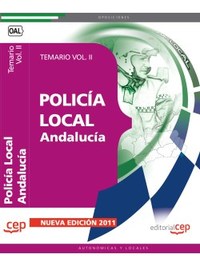 POLICÍA LOCAL DE ANDALUCÍA. TEMARIO  VOL. II.