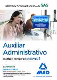 AUXILIAR ADMINISTRATIVO DEL SERVICIO ANDALUZ DE SALUD. TEMARIO ESPECÍFICO VOLUME.