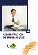 3. TEMARIO. ADMINISTRACION DE EMPRESAS (ADE) PROFESORES ENSEÑANZA SECU