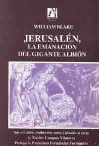 JERUSALÉM, LA EMANACIÓN DEL GIGANTE ALBIÓN