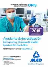 2. ESPECÍFICO. AYUDANTE INVESTIGACIÓN OPIS. LABORATORIO Y TÉCNICAS ANÁLISIS QUÍMICO-FARMACÉUTICO