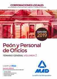 2. PEÓN Y PERSONAL  DE OFICIO. CORPORACIONES LOCALES. TEMARIO GENERAL