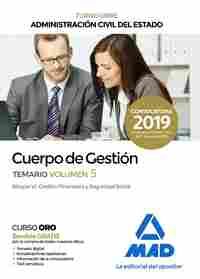TEMARIO 5. CUERPO DE GESTIÓN DE LA ADMINISTRACIÓN CIVIL DEL ESTADO (TURNO LIBRE)