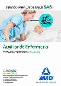 AUXILIAR DE ENFERMERÍA. SERVICIO ANDALUZ DE SALUD. TEMARIO ESPECÍFICO VOLUMEN 1
