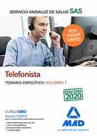 TELEFONISTA SERVICIO ANDALUZ SALUD SAS. TEMARIO ESPECÍFICO VOL 1