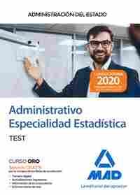 TEST ADMINISTRATIVO ESPECIALIDAD ESTADISTICA. ADMINISTRACIÓN DEL ESTADO