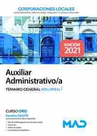 AUXILIAR ADMINISTRATIVO/A. TEMARIO GENERAL 1. CORPORACIONES LOCALES