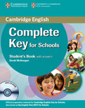 SB. COMPLETE KEY FOR SCHOOLS (+ CD- ROM) WITH ANSWERS