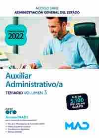 AUXILIAR ADMINISTRATIVO/A. ADMINISTRACIÓN GENERAL DEL ESTADO. ACCESO LIBRE. TEMARIO 3