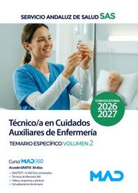 TECNICO/A EN CUIDADOS AUXILIARES DE ENFERMERIA SAS. TEMARIO ESPECIFICO VOL.2