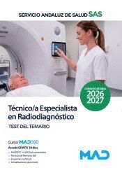 TÉCNICO/A ESPECIALISTA EN RADIODIAGNÓSTICO. TEST DEL TEMARIO. SERVICIO ANDALUZ DE SALUD SAS