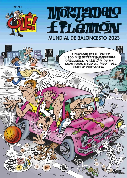 MUNDIAL DE BALONCESTO 2023. MORTADELO Y FILEMÓN. OLE, 221