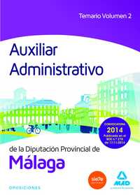 2. TEMARIO AUXILIAR ADMINISTRATIVO DE LA DIPUTACIÓN DE MÁLAGA