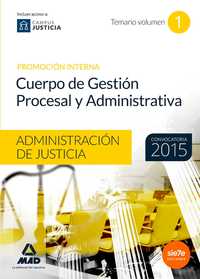 1. TEMARIO CUERPO GESTION PROCESAL Y ADMINISTRATIVA ADMINISTRACION JUSTICIA. PROM