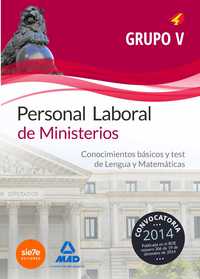 PERSOSNAL LABORAL MINISTERIOS GRUPO V LENGUA Y MATEMATICAS