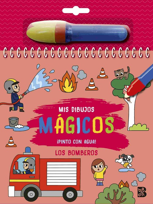 LOS BOMBEROS. MIS DIBUJOS MÁGICOS. ¡PINTO CON AGUA!