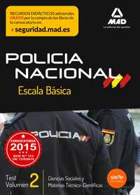 2.  TEST POLICÍA NACIONAL ESCALA BÁSICA: CIENCIAS SOCIALES Y MATERIAS TÉCNICO-CIENTIFICAS