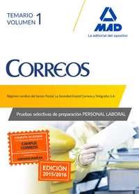 1. TEMARIO. PERSONAL LABORAL CORREOS Y TELEGRAFOS