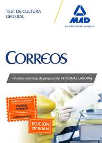 TEST CULTURA GENERAL. PERSONAL LABORAL CORREOS Y TELEGRAFOS
