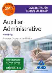 1. TEMARIO. AUXILIAR ADMINISTRATIVO ADMINISTRACION GENERAL DEL ESTADO