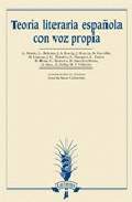 TEORIA LITERARIA ESPAÑOLA