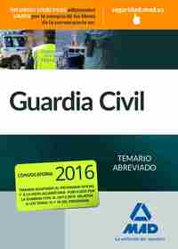 GUARDIA CIVIL. TEMARIO ABREVIADO 2016