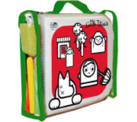 LIBRO DE PLASTICO  CAPERUCITA CON ROTULADORES