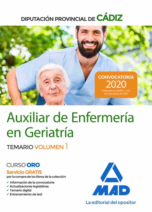 AUXILIARES DE ENFERMERÍA EN GERIATRÍA DIPUTACIÓN PROVINCIAL DE CÁDIZ. TEMARIO 1