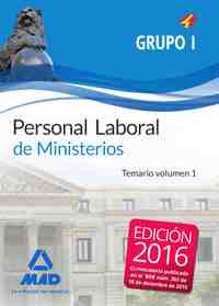 1. TEMARIO. GRUPO 1 PERSONAL LABORAL DE MINISTERIOS