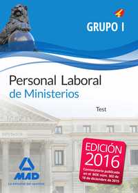 PERSONAL LABORAL DE MINISTERIOS GRUPO I. TEST TEST